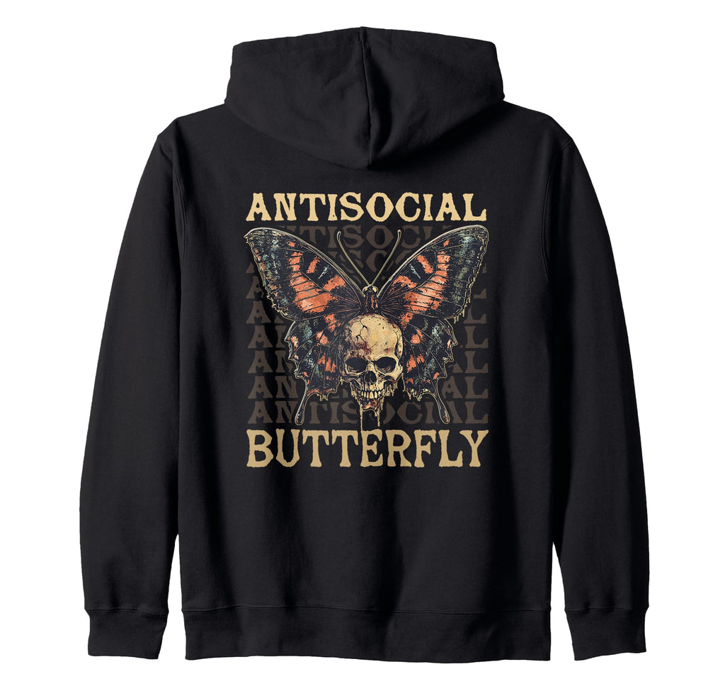 Antisocial Butterfly Gift T-Shirt - Unique Graphic Unisex - T-Shirt, Sweatshirt, Hoodie