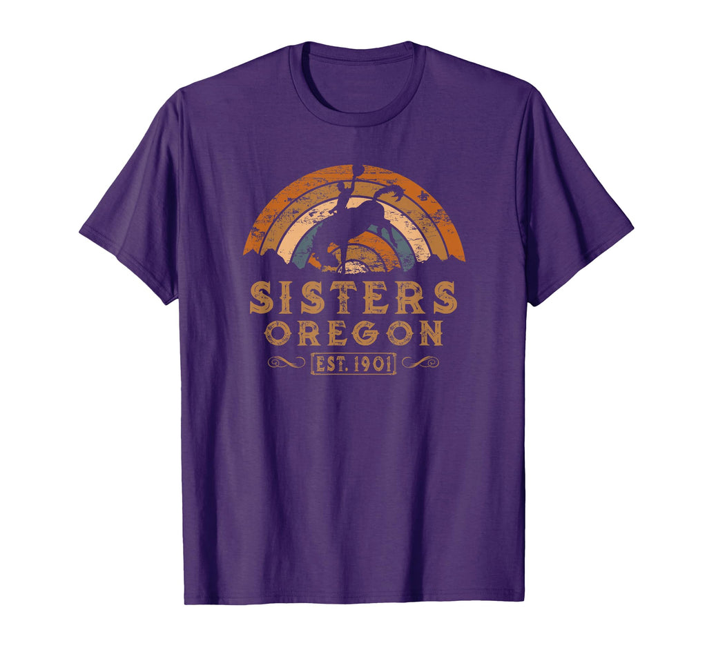 Sisters Oregon Or Rodeo Cowboy T-Shirt - Minimalist Print for Adults - T-Shirt, Sweatshirt, Hoodie