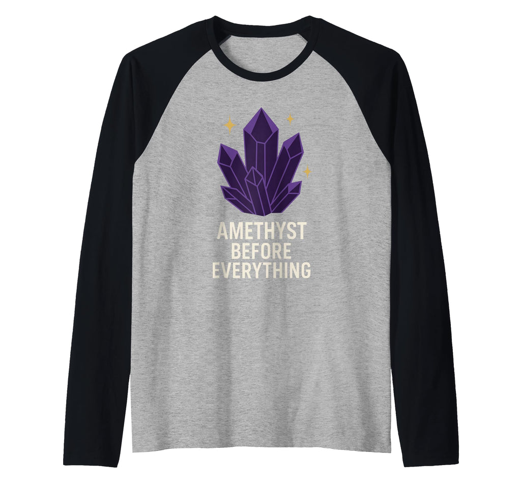 Amethyst Addict Healing Crystal Sweatshirt - Fun Novelty Design Men Women - T-Shirt, Sweatshirt, Hoodie
