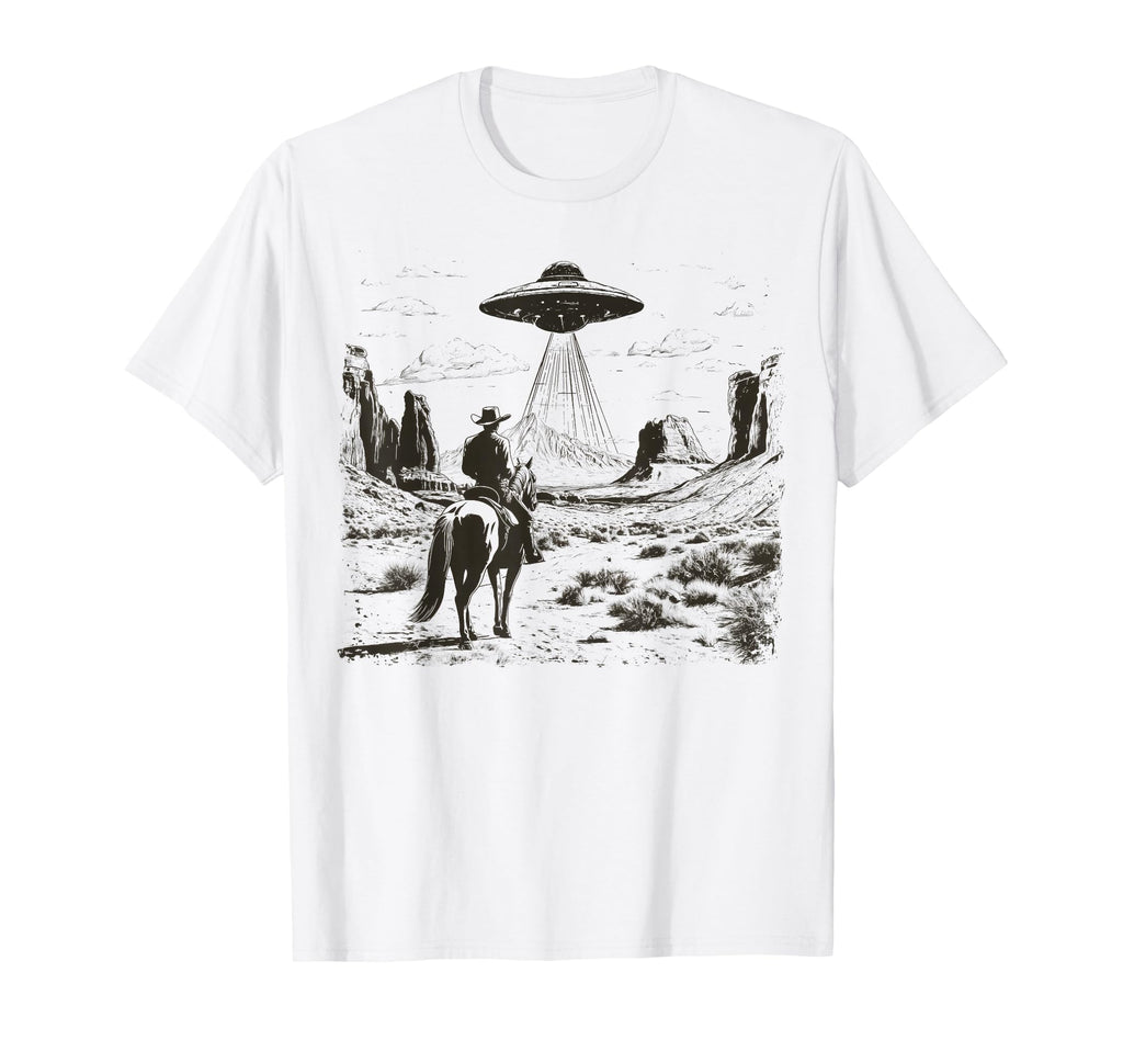Rodeo Cowboy Western Country Space T-Shirt - Novelty Apparel for Adults - T-Shirt, Sweatshirt, Hoodie