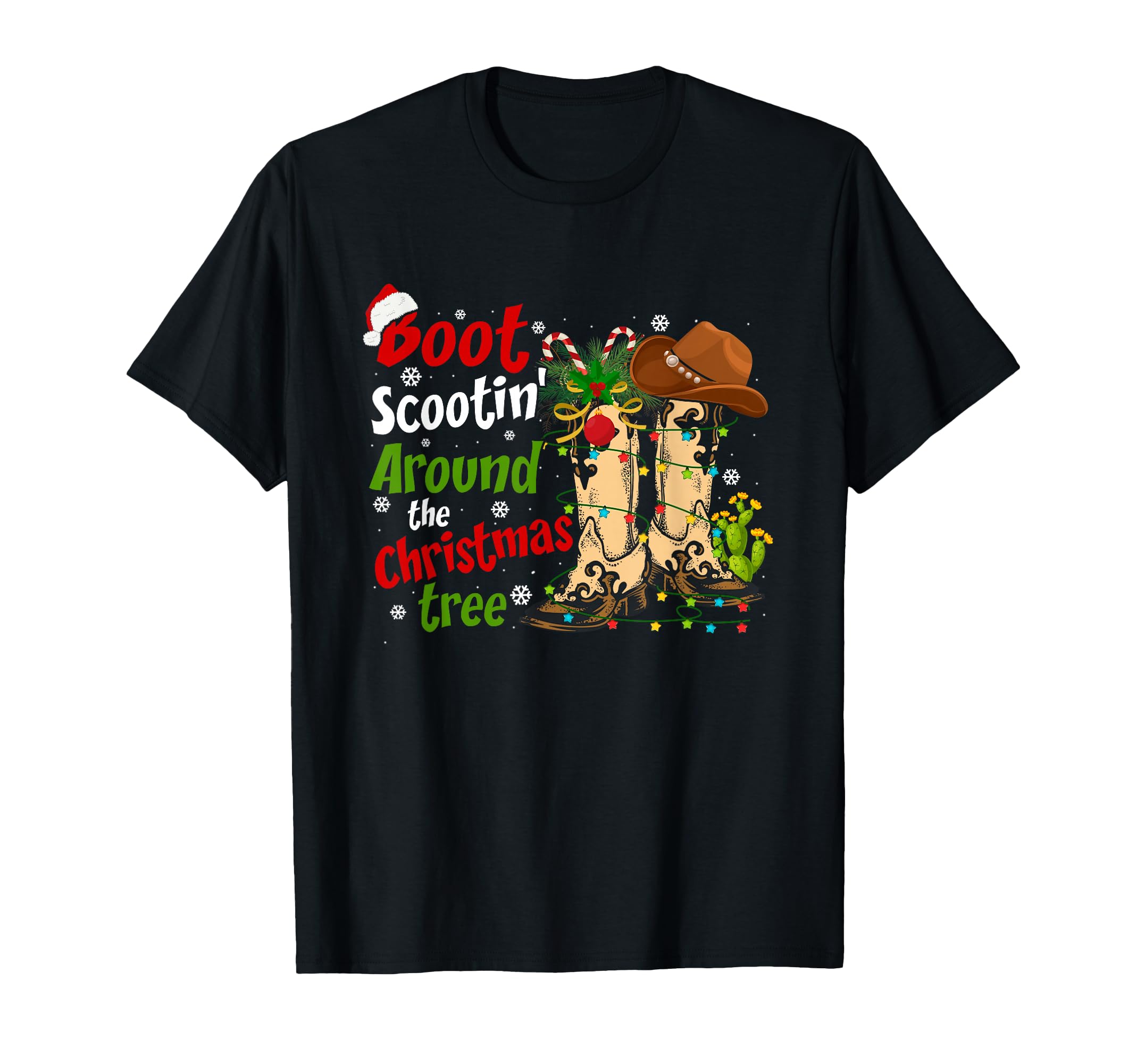 Boot Scootin Around Tree Country Western T-Shirt - Graphic Print Men Women - T-Shirt, Sweatshirt, Hoodie