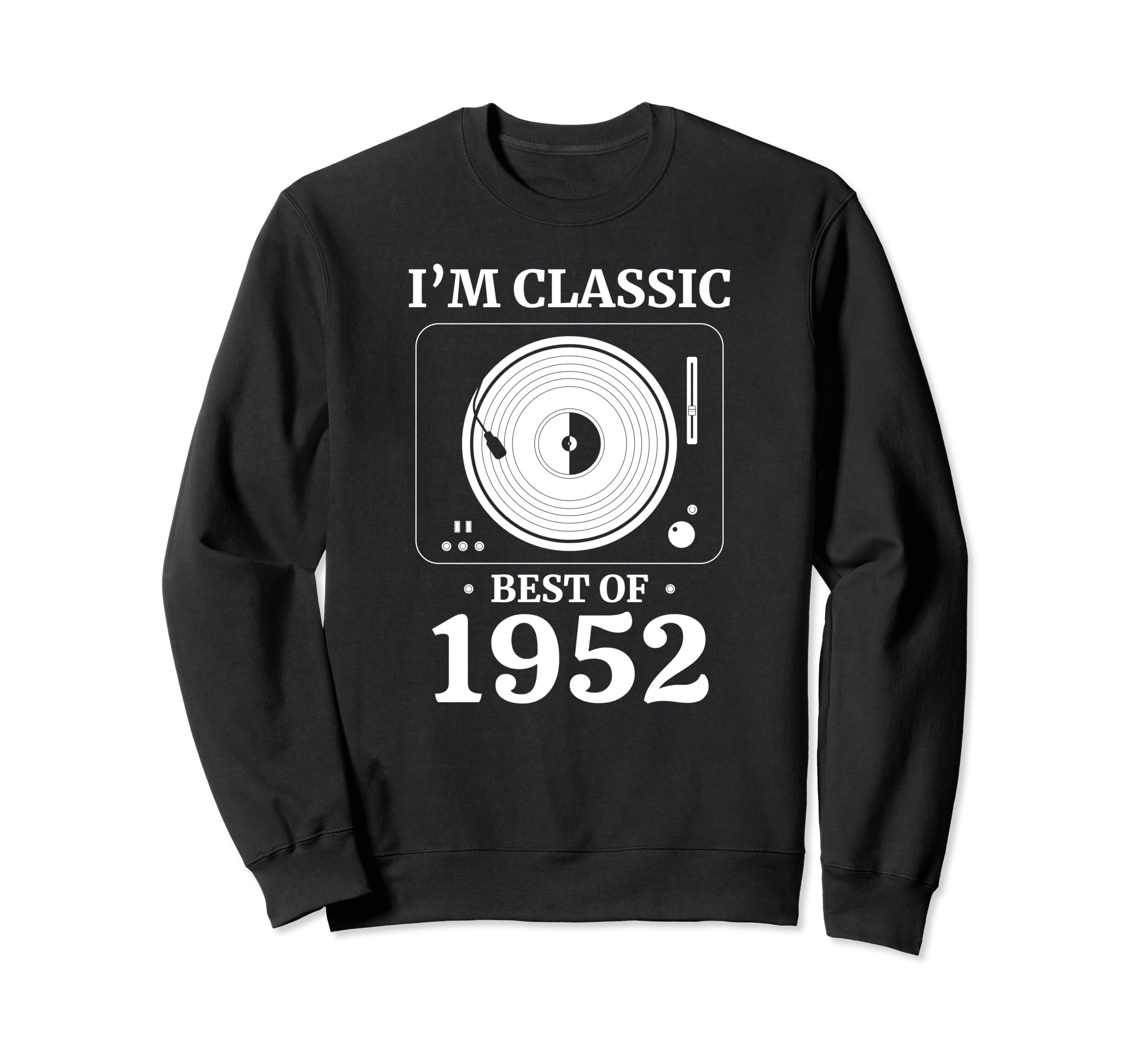 1952 Birthday Vinyl Lp Music Record Sweatshirt - Minimalist Print Unisex - T-Shirt, Sweatshirt, Hoodie