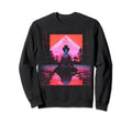 Vaporwave Geisha 80S Synthwave 20 Sweatshirt - Custom Art Print Men Women - T-Shirt, Sweatshirt, Hoodie