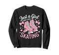 Just Who Loves Roller Skating 70S 90S Sweatshirt - Graphic Print Unisex - T-Shirt, Sweatshirt, Hoodie