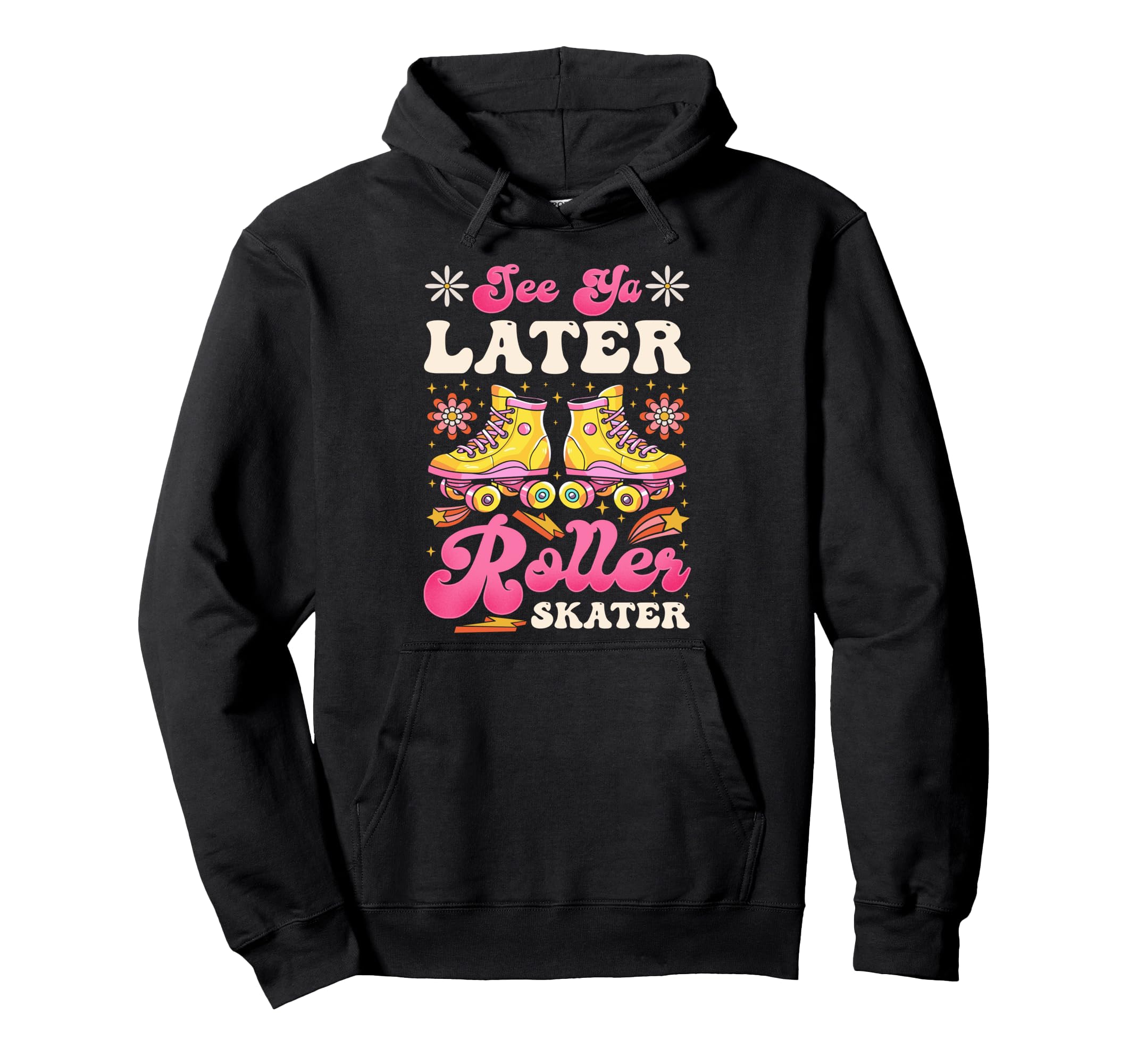 Roller Skating Skate 1970S See Hoodie - Casual Everyday Wear for Adults - T-Shirt, Sweatshirt, Hoodie