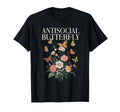 Antisocial Butterfly Fairycore Aesthetic T-Shirt - Novelty Apparel Unisex - T-Shirt, Sweatshirt, Hoodie