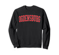 Ogdensburg Ny Distressed Red Varsity Sweatshirt - Fun Novelty Design Unisex - T-Shirt, Sweatshirt, Hoodie