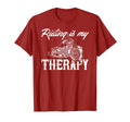Riding Is My Therapy Motorcycle Chopper T-Shirt - Minimalist Print Unisex - T-Shirt, Sweatshirt, Hoodie