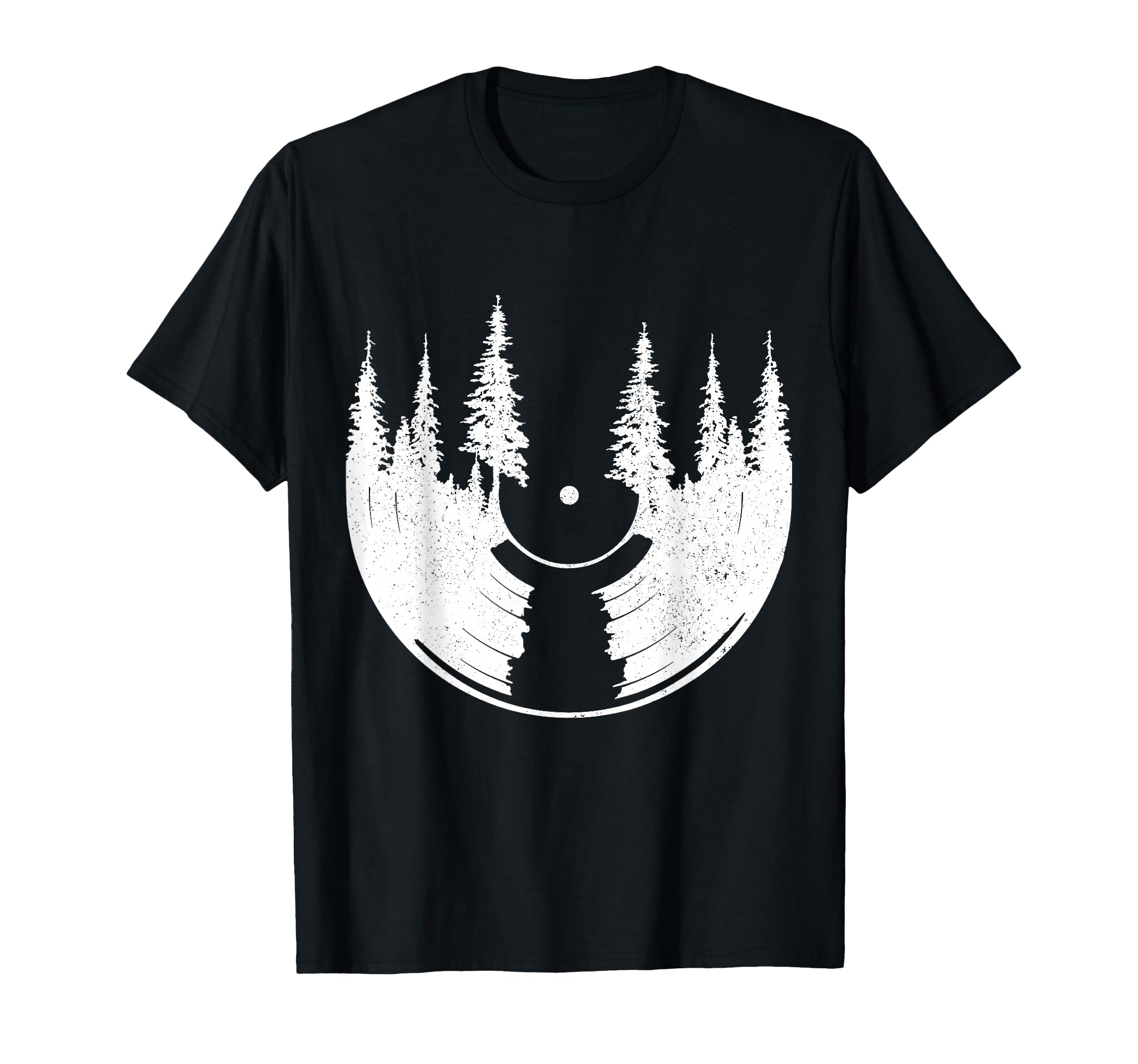 Vinyl Record Collector Nature Trees T-Shirt - Graphic Print for Adults - T-Shirt, Sweatshirt, Hoodie