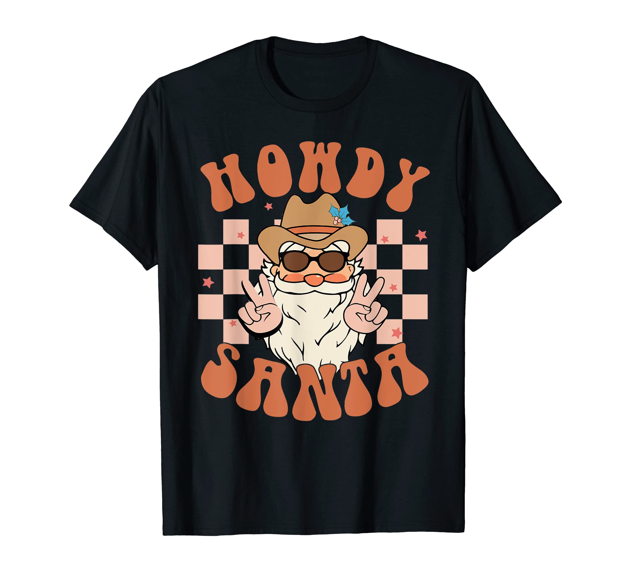 Howdy Santa Western Cowboy Cowgirl T-Shirt - Trendy Graphic Unisex - T-Shirt, Sweatshirt, Hoodie