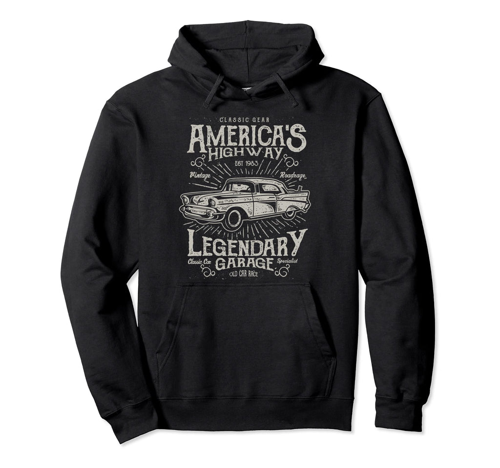 50S Car Auto Oldtimer Outfit Car Hoodie - Trendy Graphic Men Women - T-Shirt, Sweatshirt, Hoodie