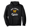 Anti Social Butterfly Shy Introvert Hoodie - Fun Novelty Design for Adults - T-Shirt, Sweatshirt, Hoodie