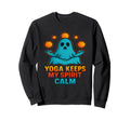 Yoga Spirit Calm Funny Ghost Sweatshirt - Graphic Print for Adults - T-Shirt, Sweatshirt, Hoodie
