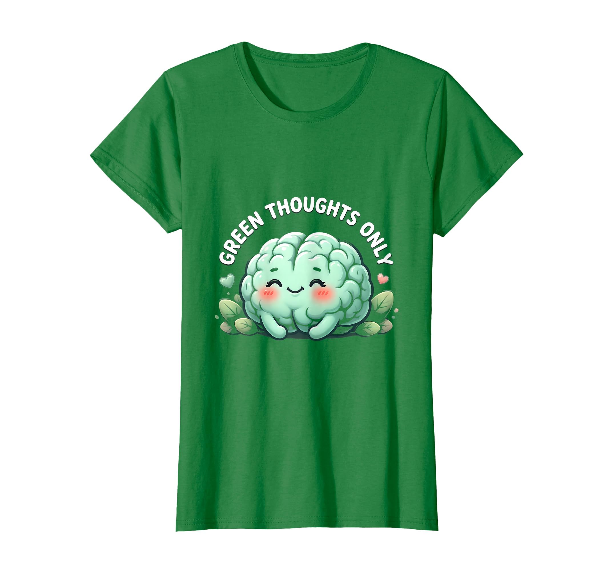 Green Thoughts Only Mental Health Awareness T-Shirt - Graphic Print Unisex - T-Shirt, Sweatshirt, Hoodie