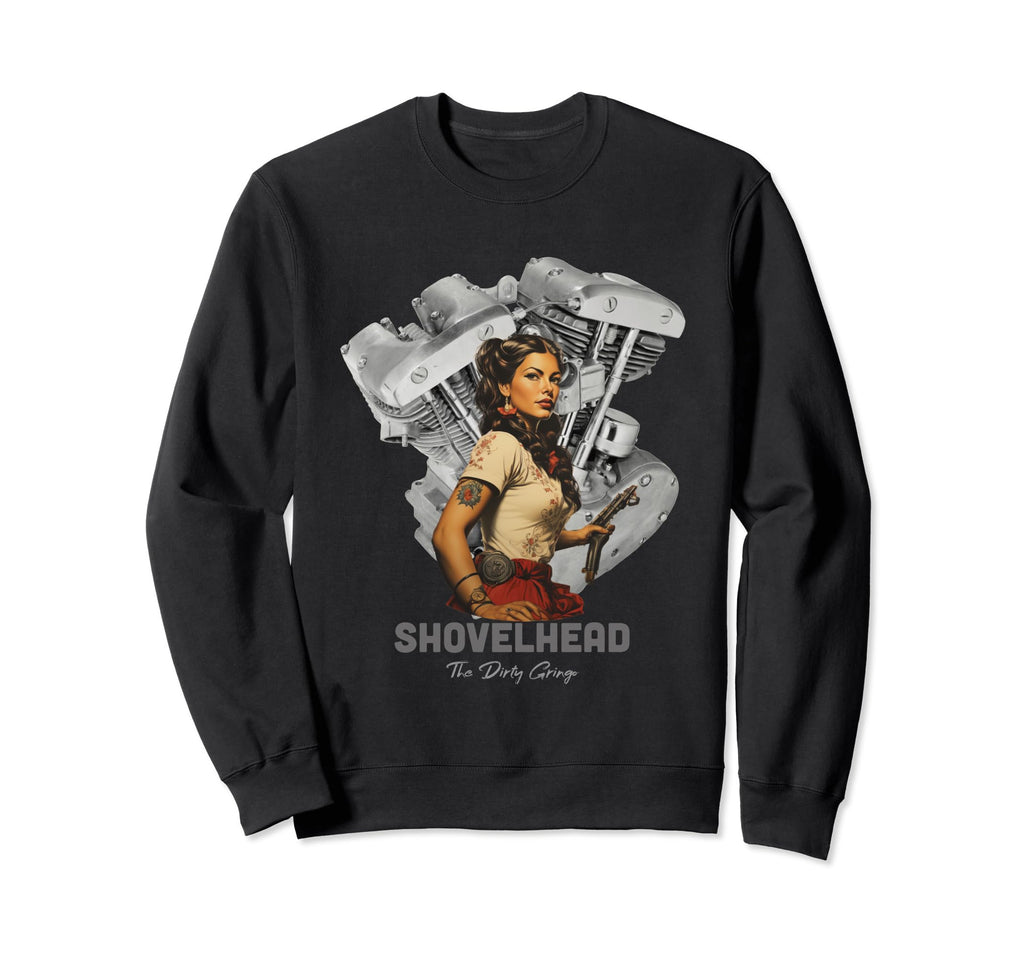 Hd Motorcycle Vtwin Shovelhead Engine Sweatshirt - Novelty Apparel Unisex - T-Shirt, Sweatshirt, Hoodie
