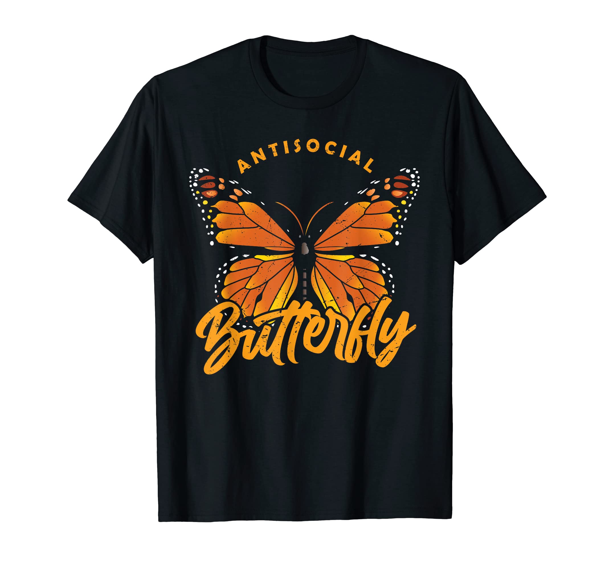 Antisocial Butterfly T-Shirt - Minimalist Print Unisex - T-Shirt, Sweatshirt, Hoodie