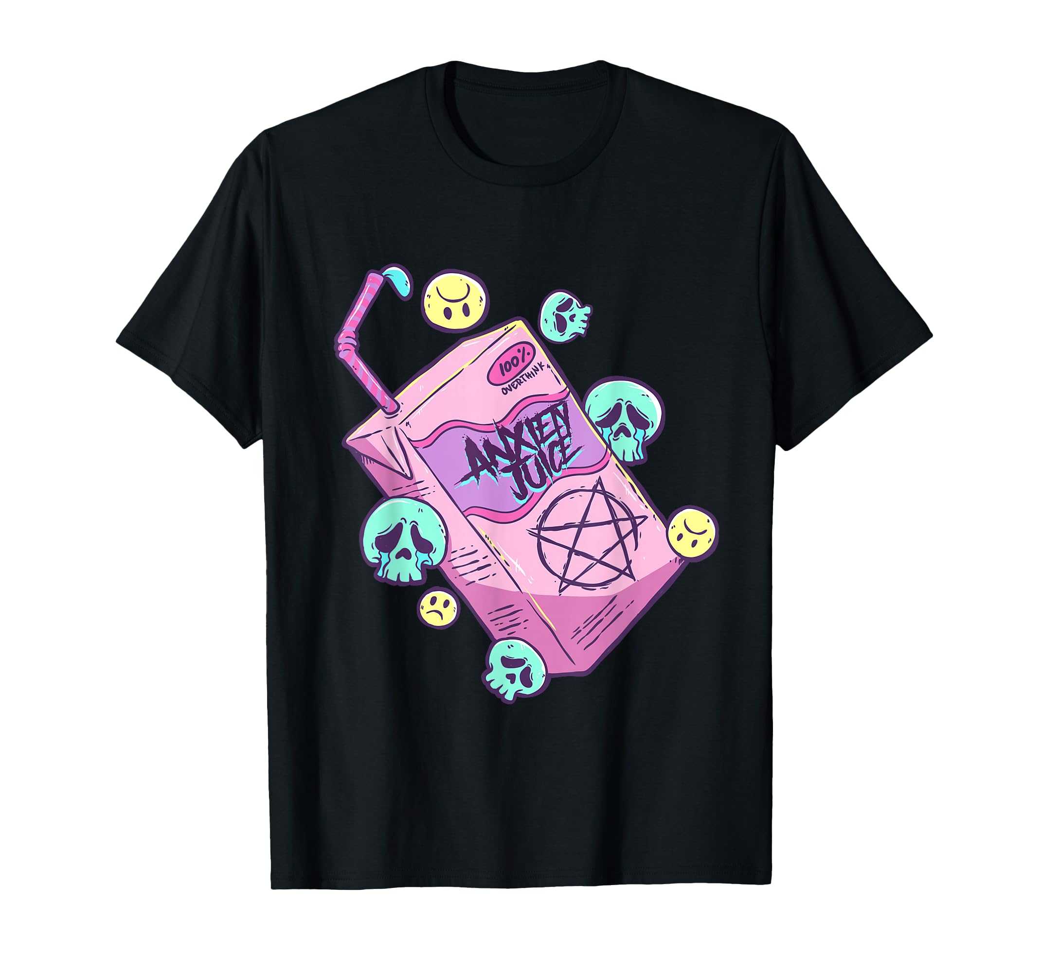 Pastel Goth Anxiety Juice Mental T-Shirt - Streetwear Style for Adults - T-Shirt, Sweatshirt, Hoodie