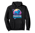 French Bulldog Synthwave Aesthetic Dog Hoodie - Aesthetic Graphic Unisex - T-Shirt, Sweatshirt, Hoodie