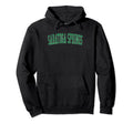Saratoga Springs Ut Distressed Green Hoodie - Graphic Print for Adults - T-Shirt, Sweatshirt, Hoodie