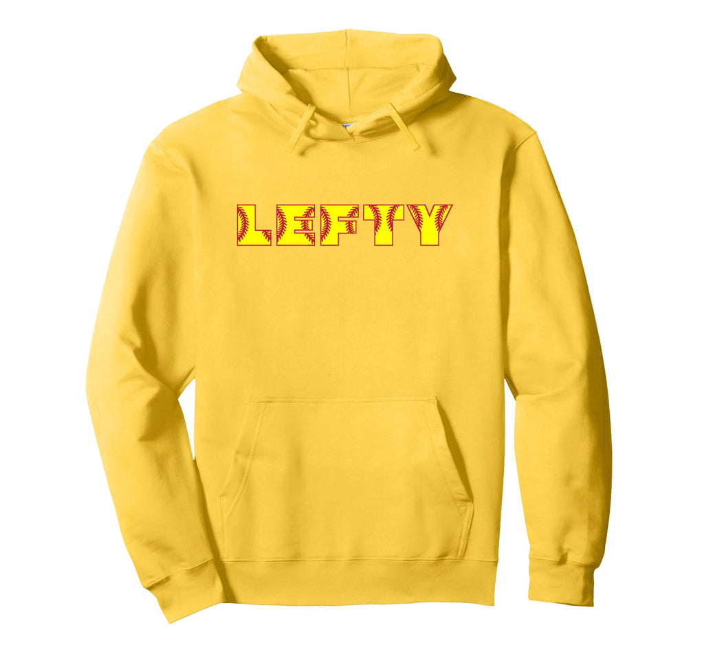 Softball Lefty Left Handed Pitcher Hoodie - Streetwear Style for Adults - T-Shirt, Sweatshirt, Hoodie