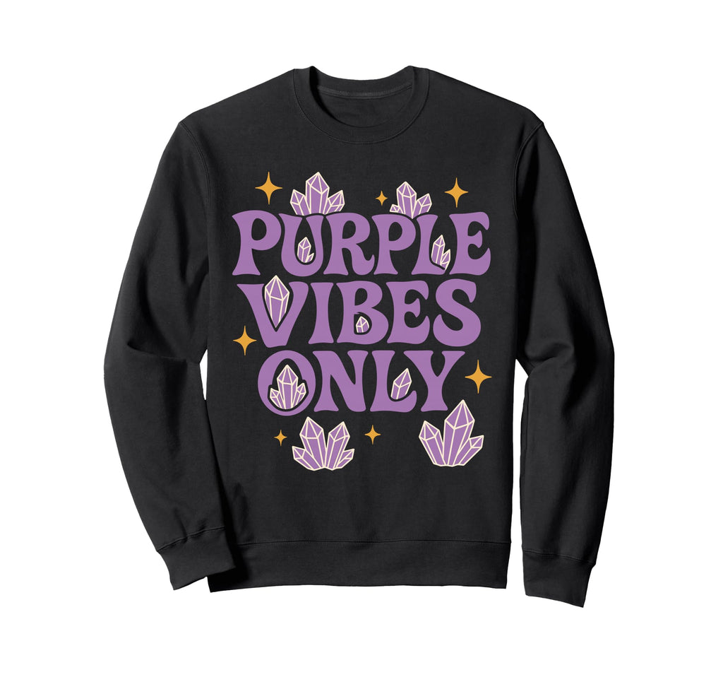 Amethyst Addict Healing Crystal Sweatshirt - Trendy Graphic for Adults - T-Shirt, Sweatshirt, Hoodie