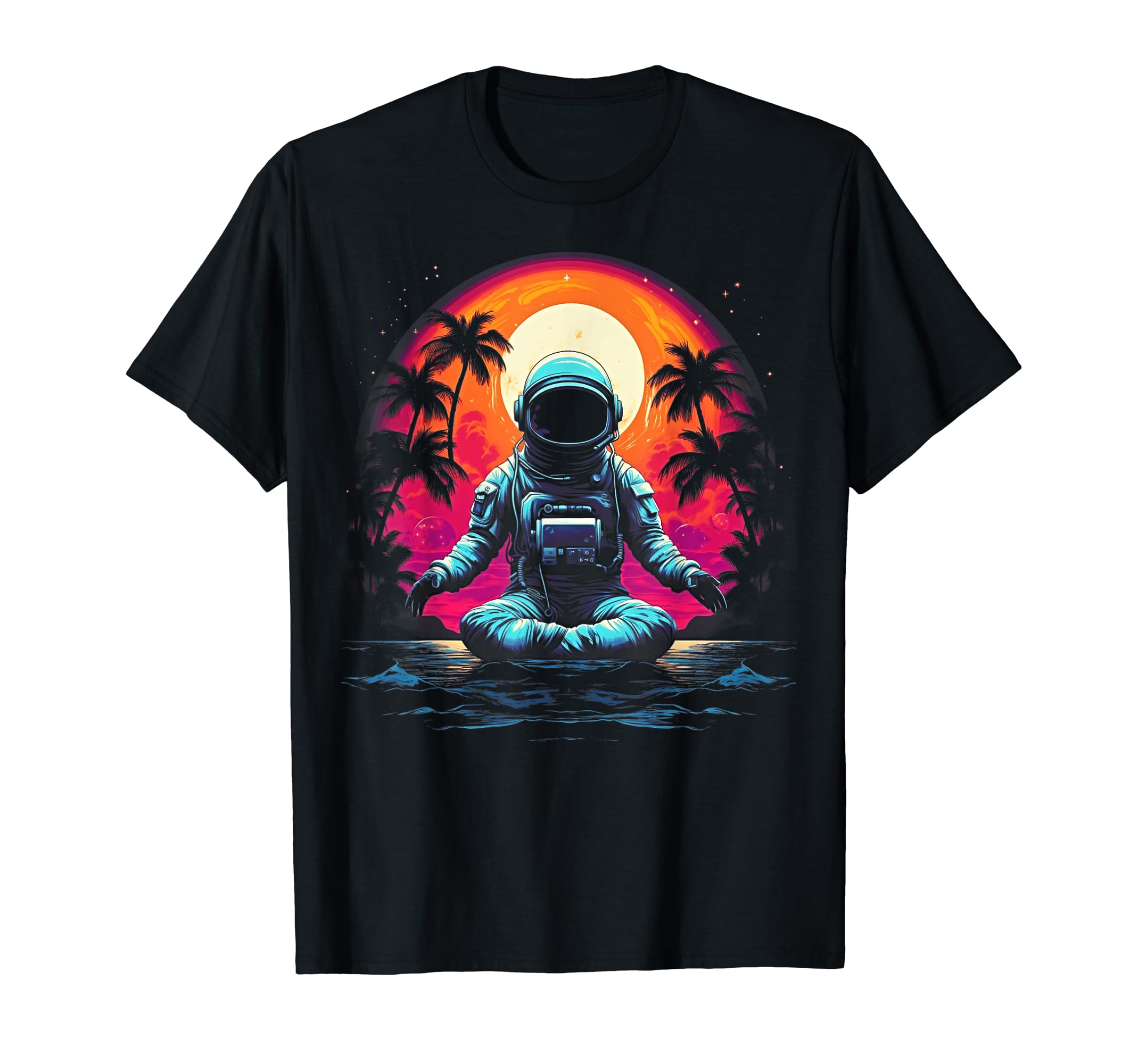 Synthwave Astronaut Cyberpunk 80S Sci T-Shirt - Trendy Graphic Men Women - T-Shirt, Sweatshirt, Hoodie