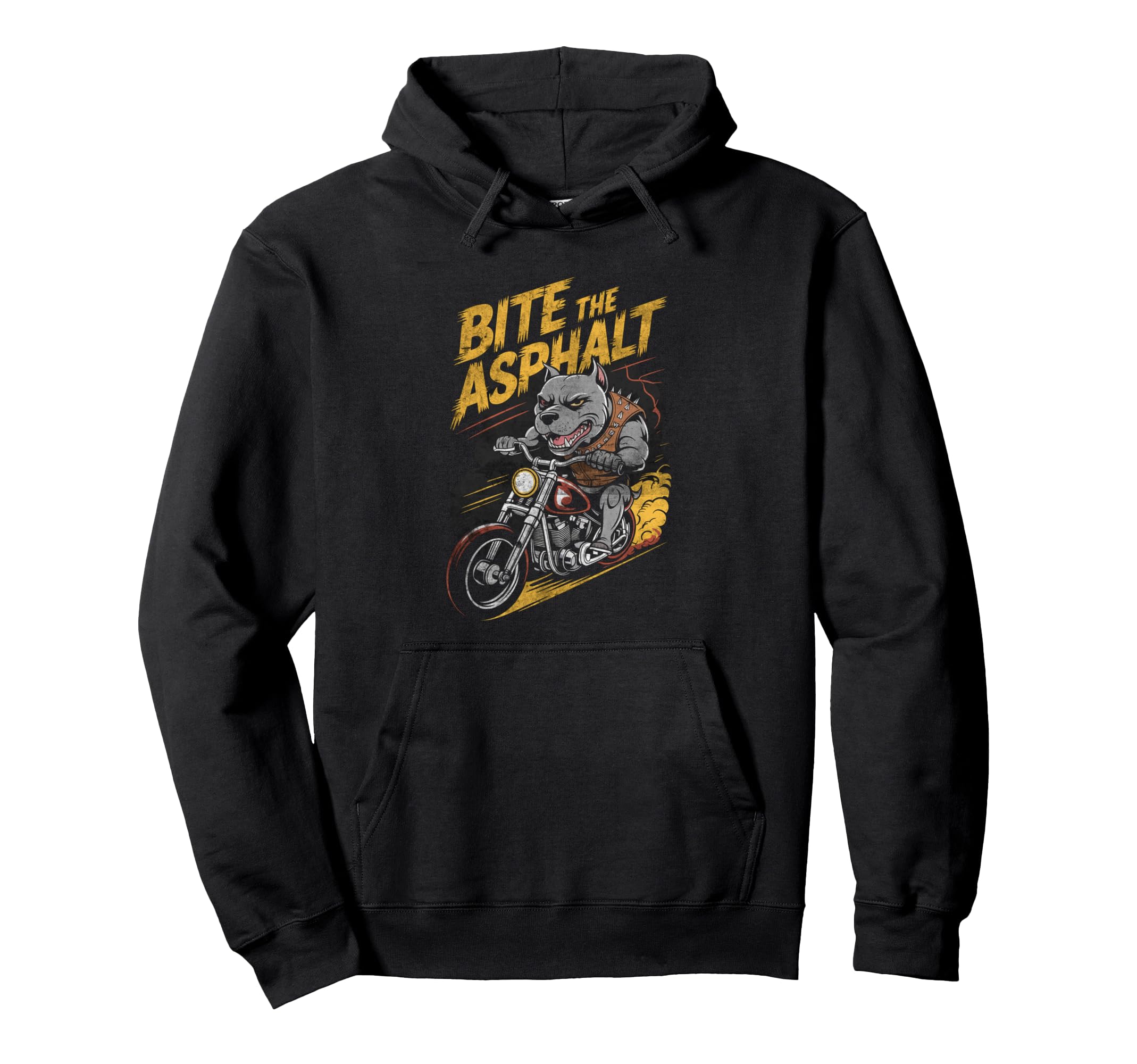 Bite Asphalt Motorcycle Biker Hoodie - Streetwear Style Men Women - T-Shirt, Sweatshirt, Hoodie