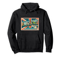 England Letters 50S Travel Art Hoodie - Unique Graphic Men Women - T-Shirt, Sweatshirt, Hoodie