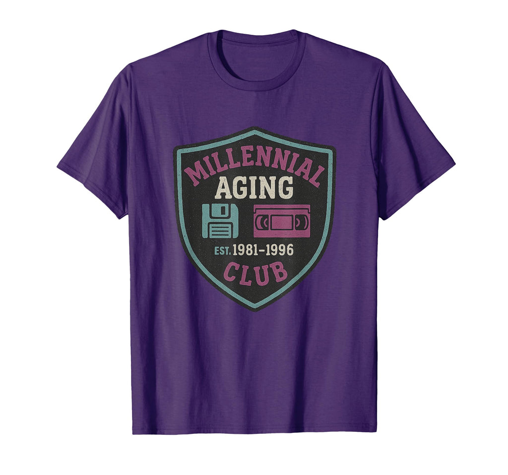 Nostalgia Millennials Funny Aging T-Shirt - Novelty Apparel Unisex - T-Shirt, Sweatshirt, Hoodie