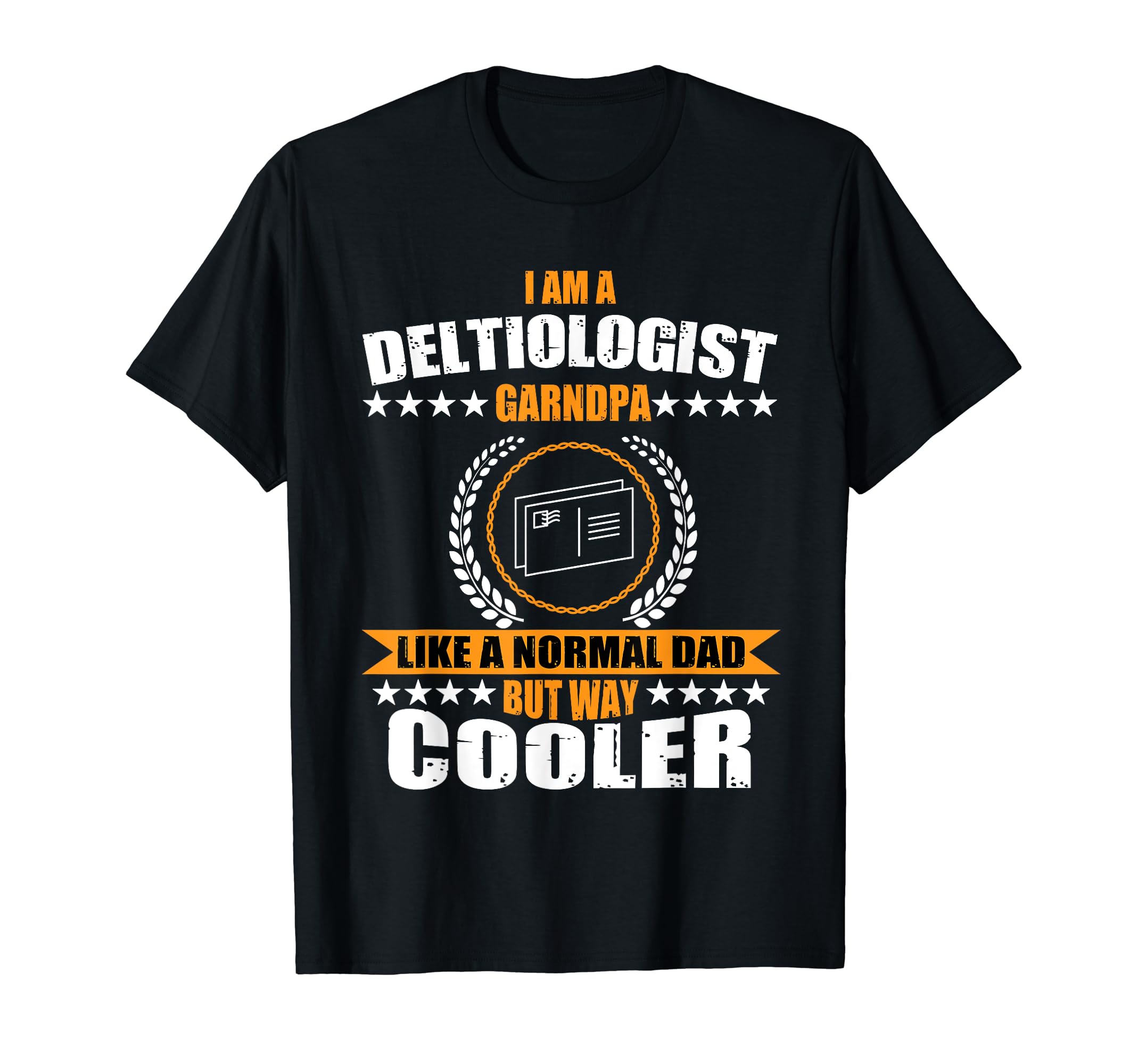 Funny Deltiologist Grandpa Postcard T-Shirt - Graphic Print Men Women - T-Shirt, Sweatshirt, Hoodie