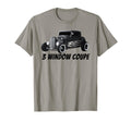 Hot Rod Car 3 Window Coupe T-Shirt - Aesthetic Graphic Men Women - T-Shirt, Sweatshirt, Hoodie