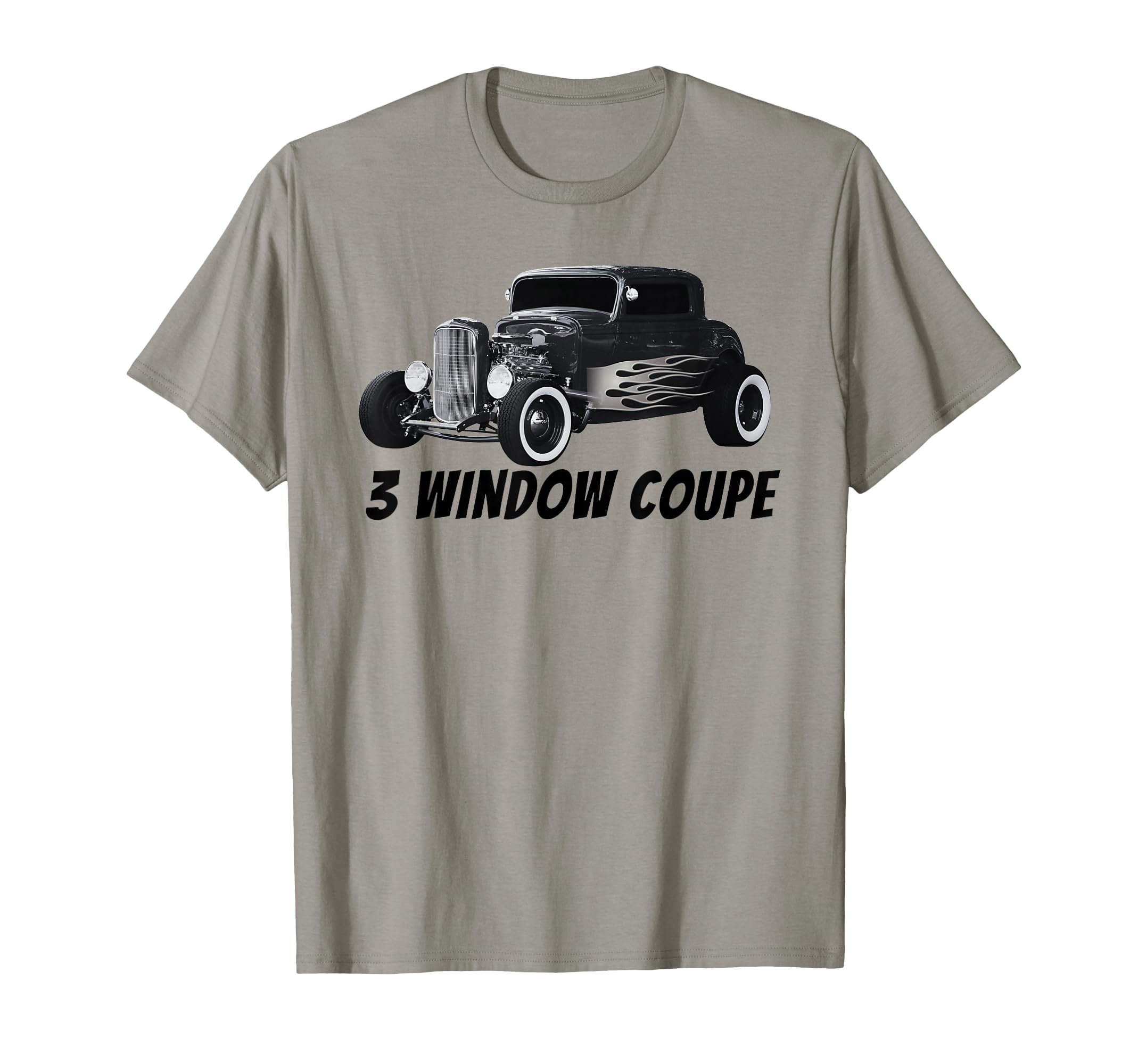 Hot Rod Car 3 Window Coupe T-Shirt - Aesthetic Graphic Men Women - T-Shirt, Sweatshirt, Hoodie