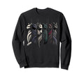 Mid Century Long Neck Cats 50S 60S Sweatshirt - Unique Graphic Unisex - T-Shirt, Sweatshirt, Hoodie