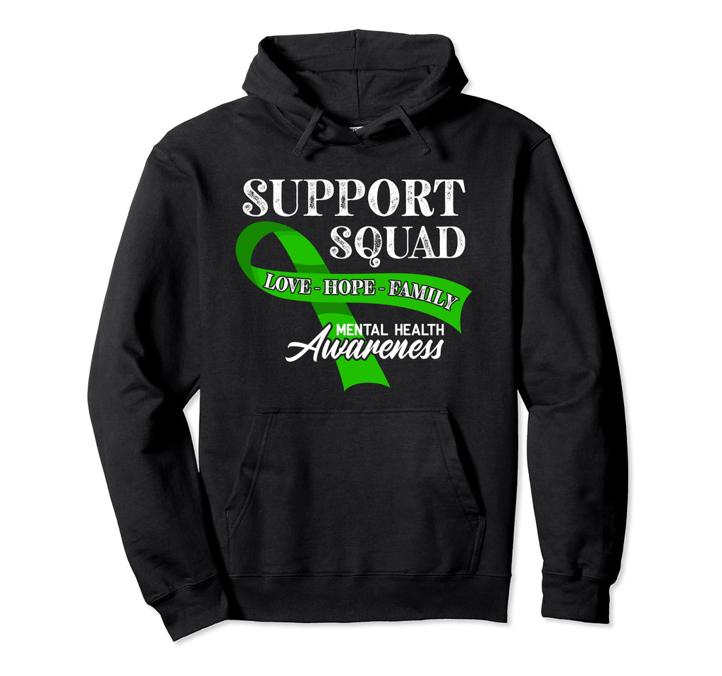 Support Awareness Squad I Depression Mental Hoodie - Unique Graphic Unisex - T-Shirt, Sweatshirt, Hoodie