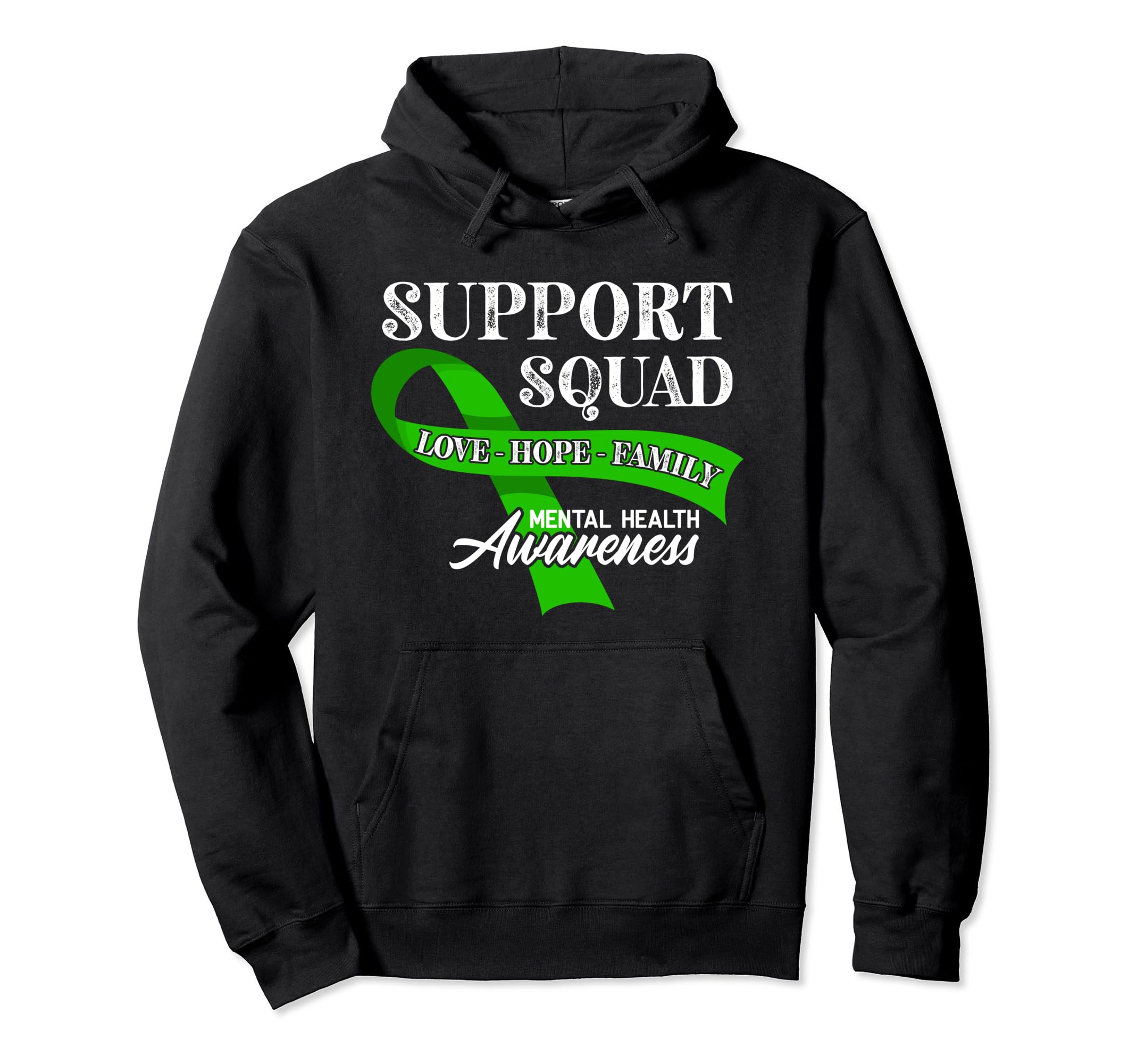 Support Awareness Squad I Depression Mental Hoodie - Unique Graphic Unisex - T-Shirt, Sweatshirt, Hoodie