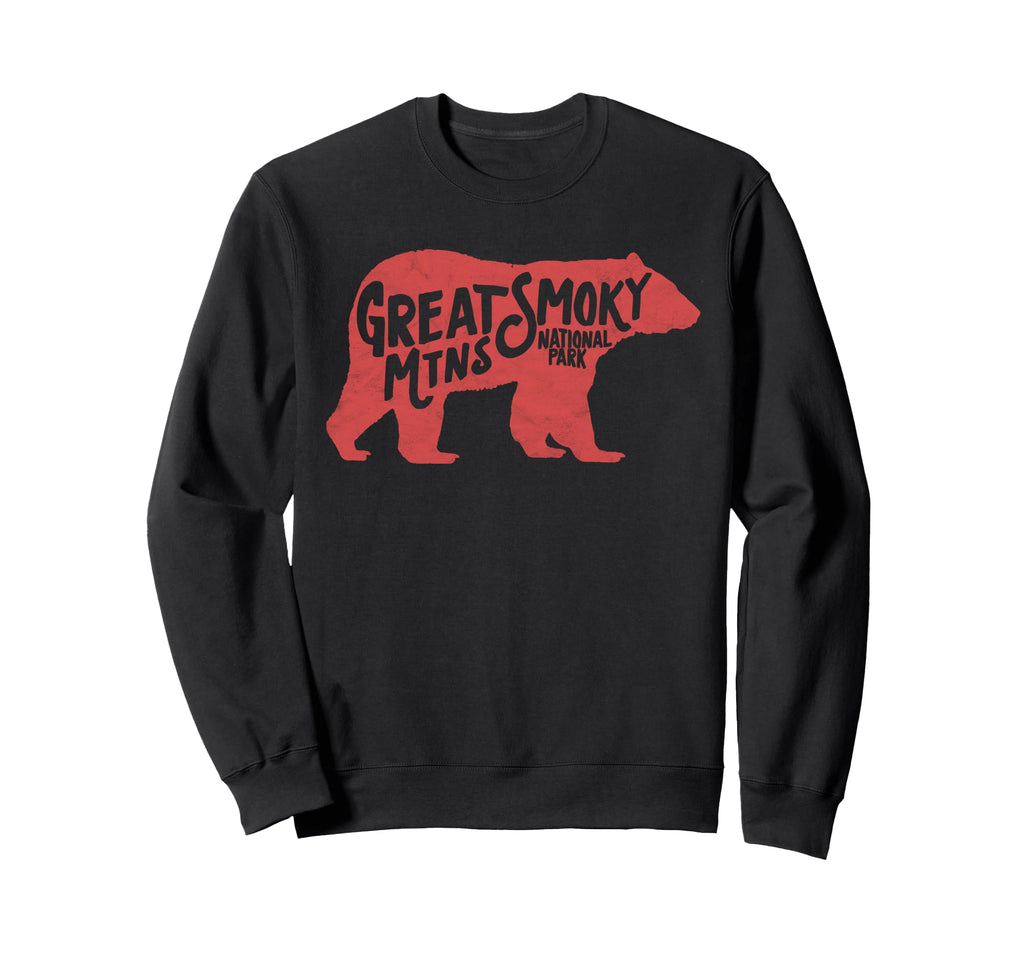 Smoky Mountains Black Bear Sweatshirt - Novelty Apparel Men Women - T-Shirt, Sweatshirt, Hoodie
