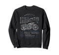 Motorcycle Enthusiast Rustic Effect Sweatshirt - Trendy Graphic Unisex - T-Shirt, Sweatshirt, Hoodie