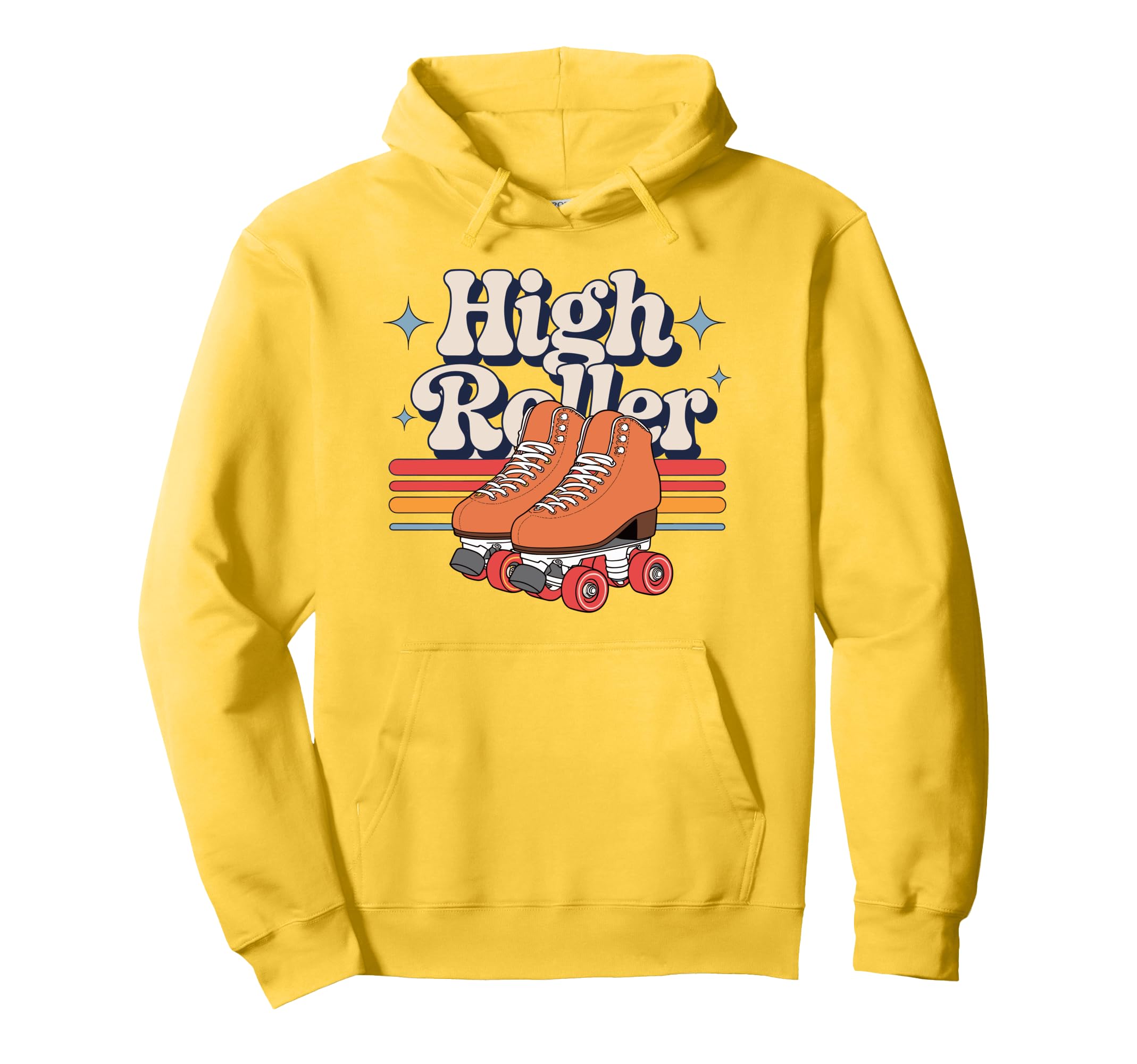 High Roller Roller Skating Roller Hoodie - Custom Art Print Men Women - T-Shirt, Sweatshirt, Hoodie