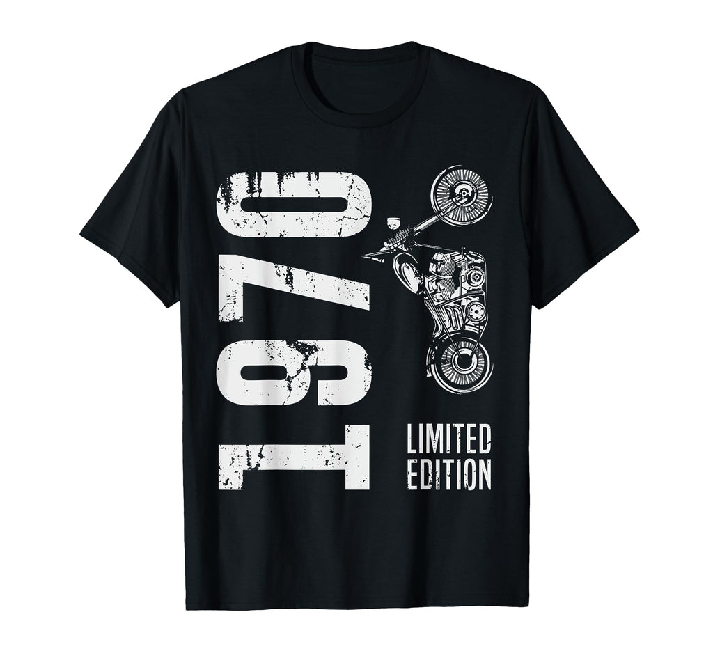 Born 1970 Motorcycle 55Th Birthday T-Shirt - Fun Novelty Design Unisex - T-Shirt, Sweatshirt, Hoodie