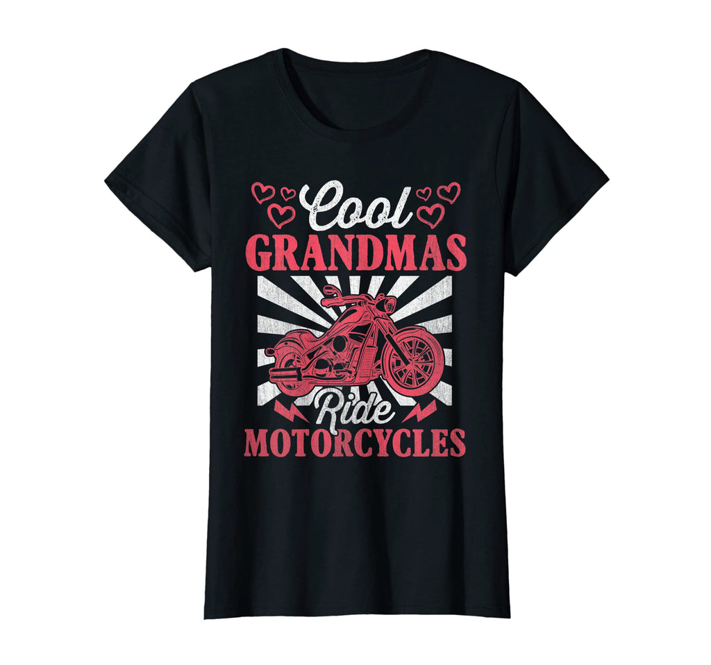 Womens Grandmas Ride Motorbike T-Shirt - Novelty Apparel Men Women - T-Shirt, Sweatshirt, Hoodie