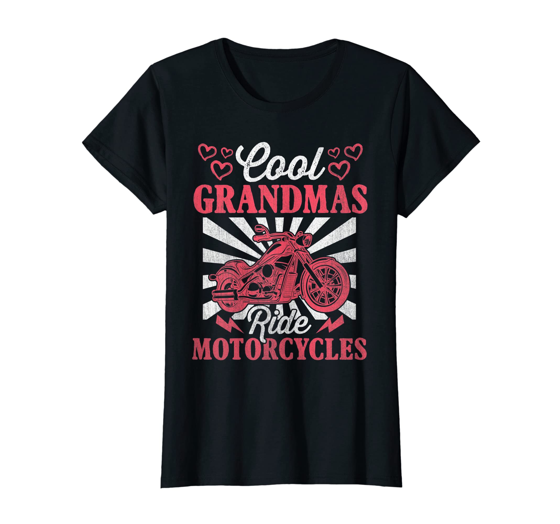 Womens Grandmas Ride Motorbike T-Shirt - Novelty Apparel Men Women - T-Shirt, Sweatshirt, Hoodie