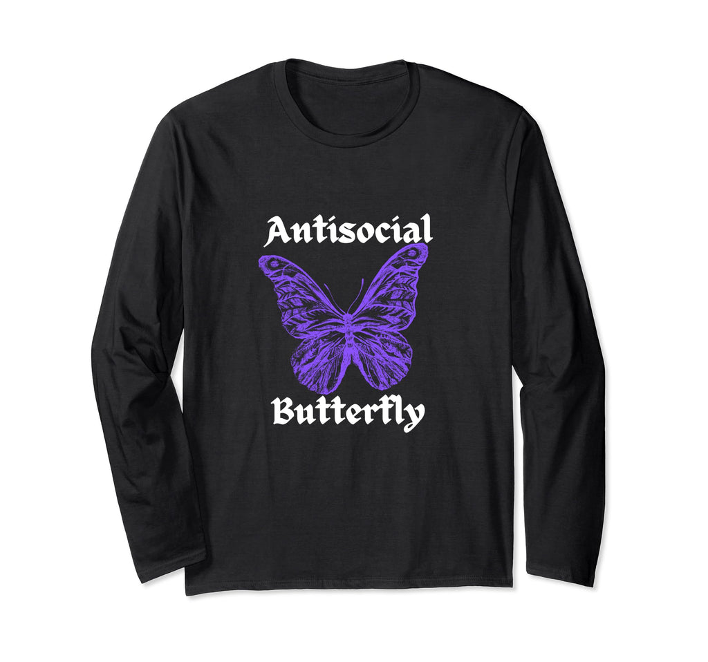 Antisocial Butterfly T-Shirt - Trendy Graphic for Adults - T-Shirt, Sweatshirt, Hoodie