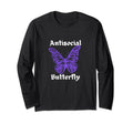Antisocial Butterfly T-Shirt - Trendy Graphic for Adults - T-Shirt, Sweatshirt, Hoodie