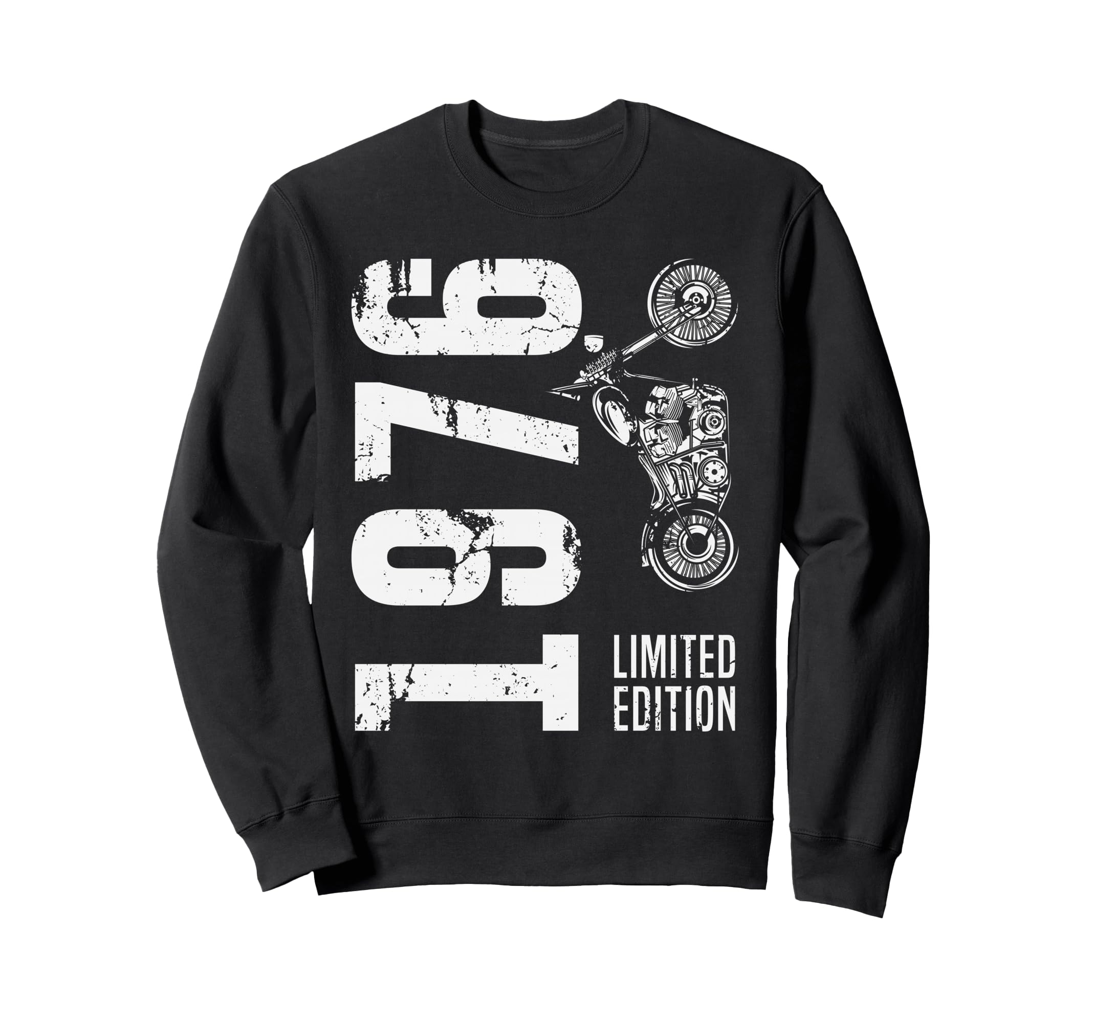 Born 1976 Motorcycle 50Th Sweatshirt - Casual Everyday Wear Men Women - T-Shirt, Sweatshirt, Hoodie