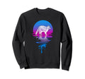 Sunset Racoon Sweatshirt - Casual Everyday Wear Unisex - T-Shirt, Sweatshirt, Hoodie