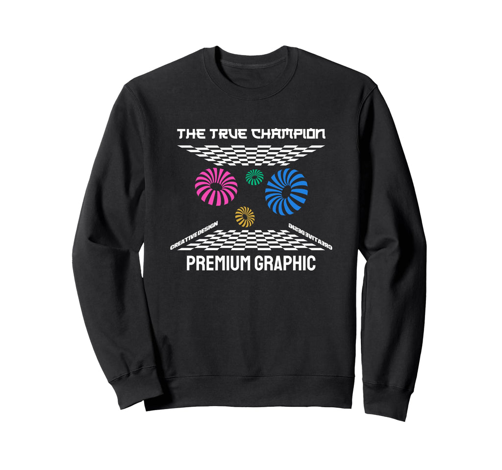 True Champion Aesthetic Edgy Sweatshirt - Aesthetic Graphic Unisex - T-Shirt, Sweatshirt, Hoodie