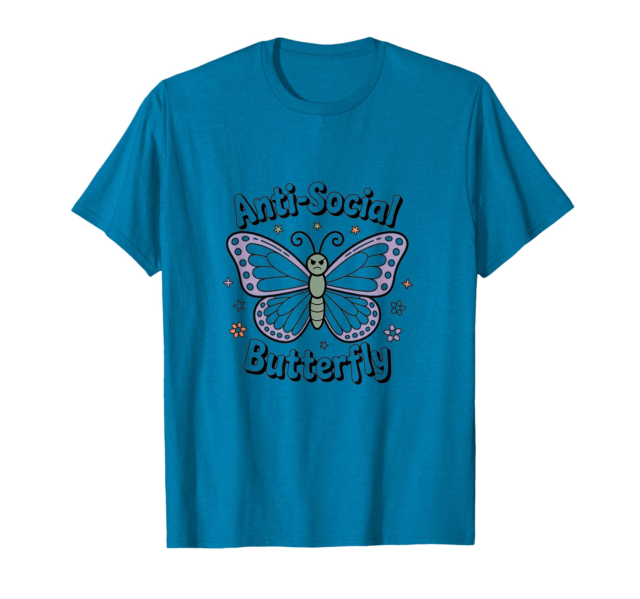 Antisocial Butterfly Aesthetic Gothic T-Shirt - Graphic Print Unisex - T-Shirt, Sweatshirt, Hoodie