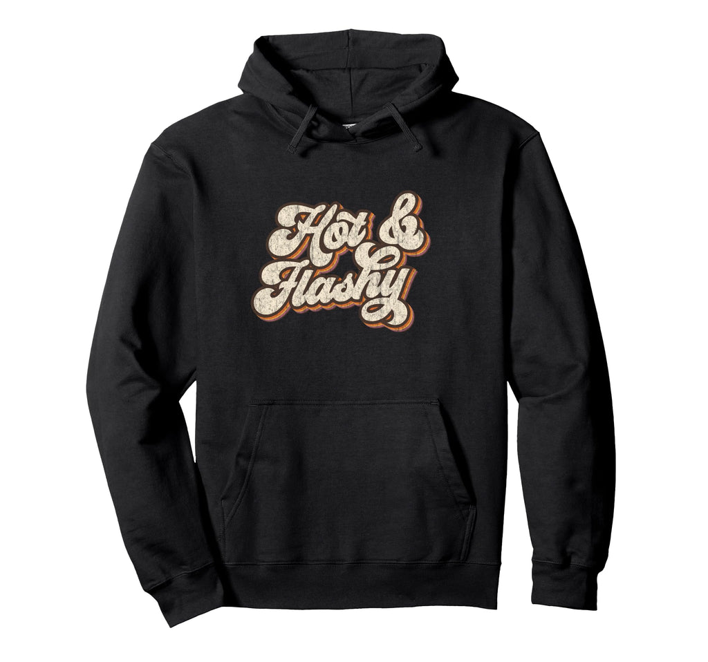 Hot Flashy Typography 70S Hoodie - Minimalist Print Unisex - T-Shirt, Sweatshirt, Hoodie