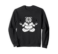 Meditation Bulldog Yoga Pose Relaxing Sweatshirt - Graphic Print Men Women - T-Shirt, Sweatshirt, Hoodie