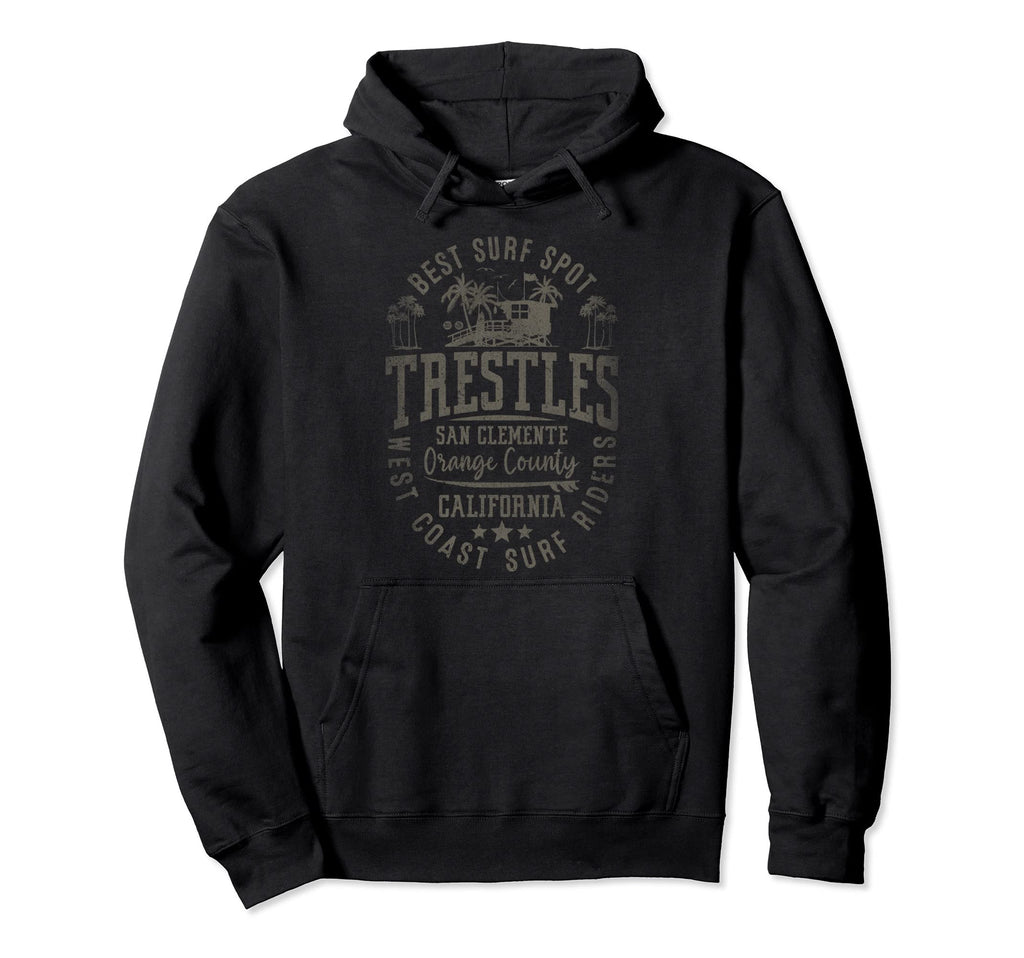 Trestles San Clemente Best Surf Spot Hoodie - Minimalist Print Unisex - T-Shirt, Sweatshirt, Hoodie